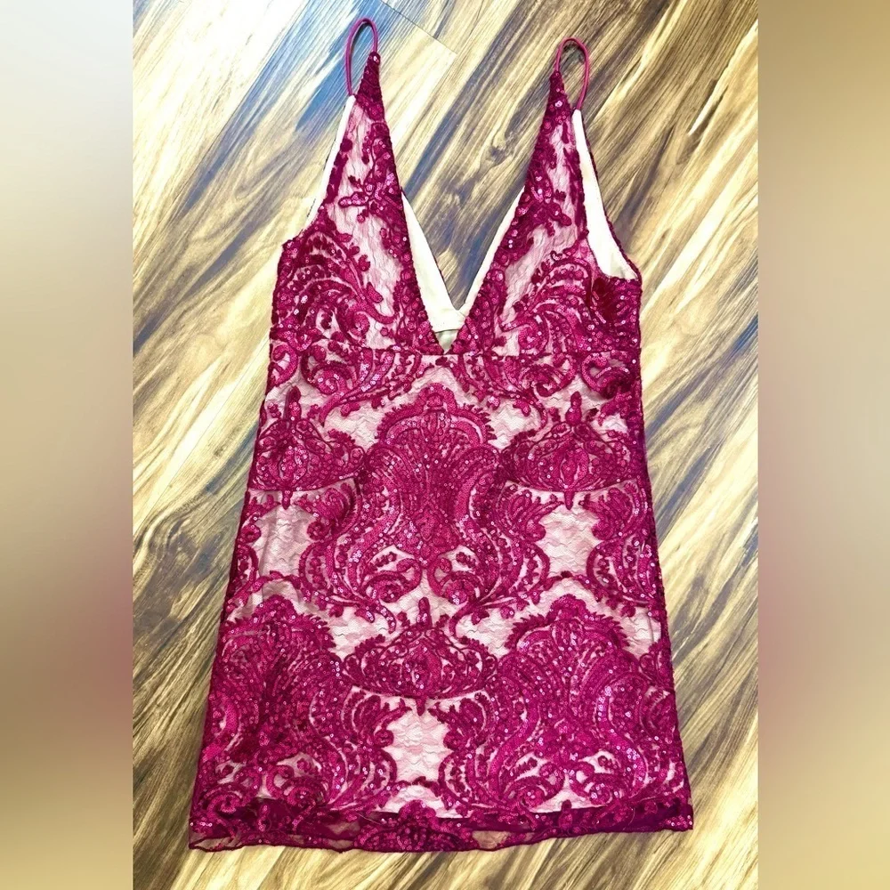 Free People Night Shimmer Mini Dress - Picture 8 of 10